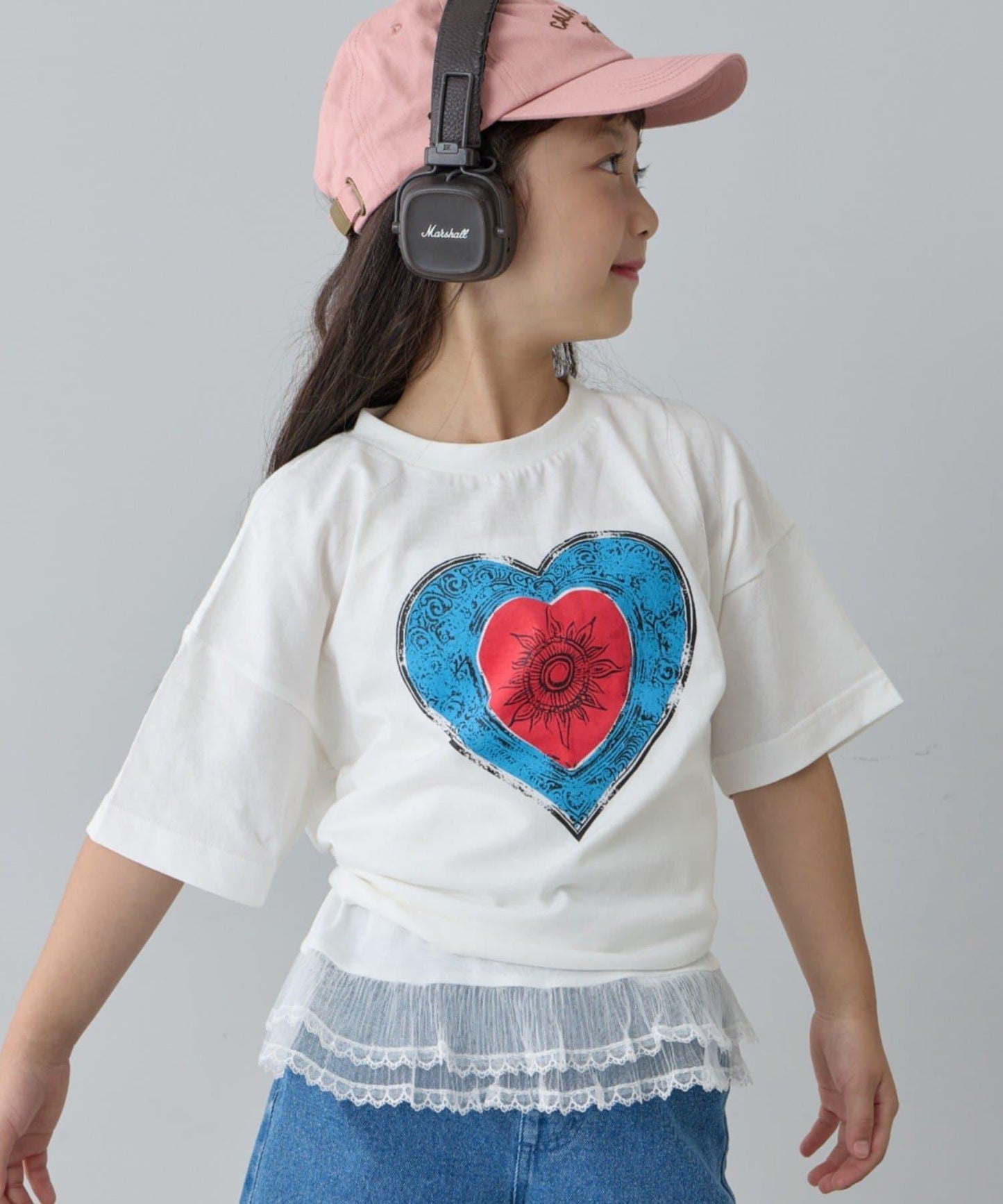 復古風拼接圖案短袖TEE（KIDS款）