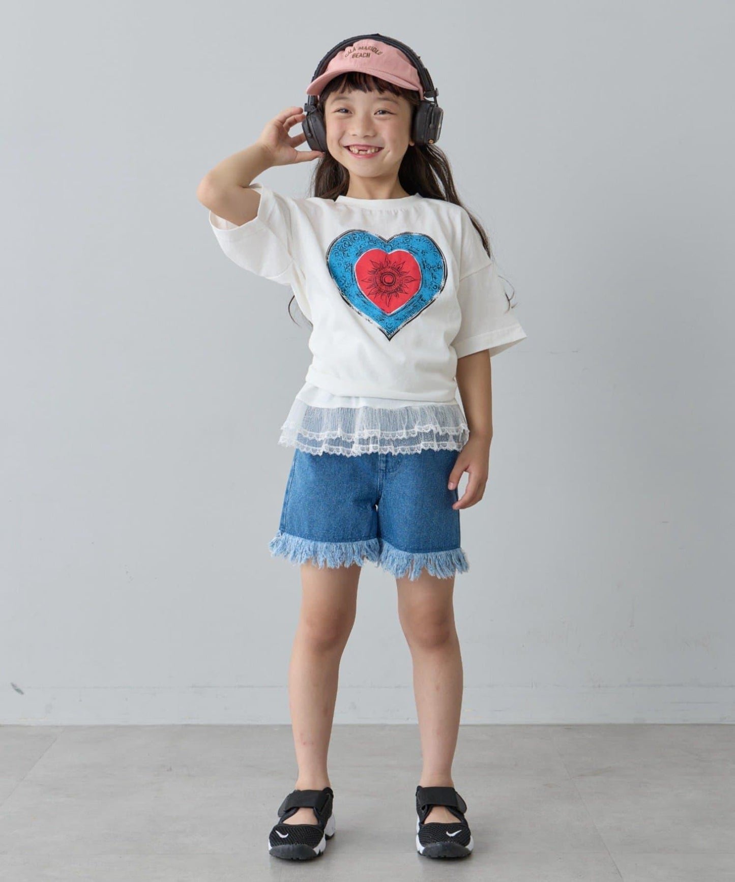 復古風拼接圖案短袖TEE（KIDS款）