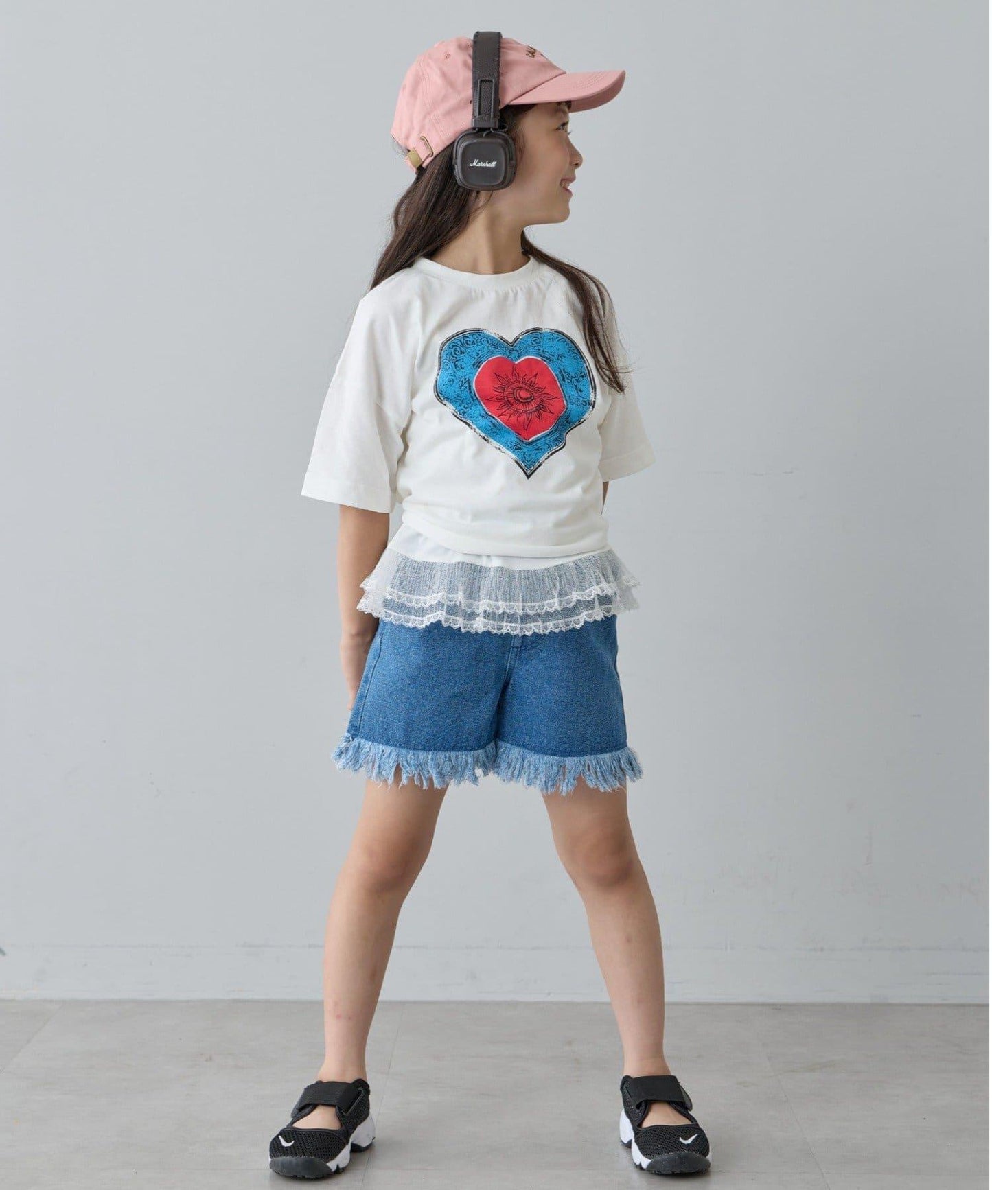 復古風拼接圖案短袖TEE（KIDS款）