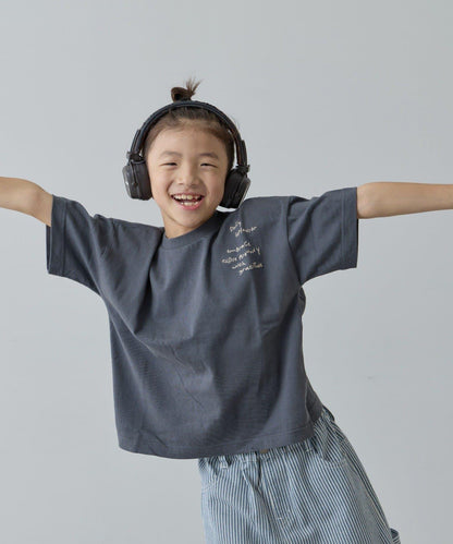 復古風拼接圖案短袖TEE（KIDS款）