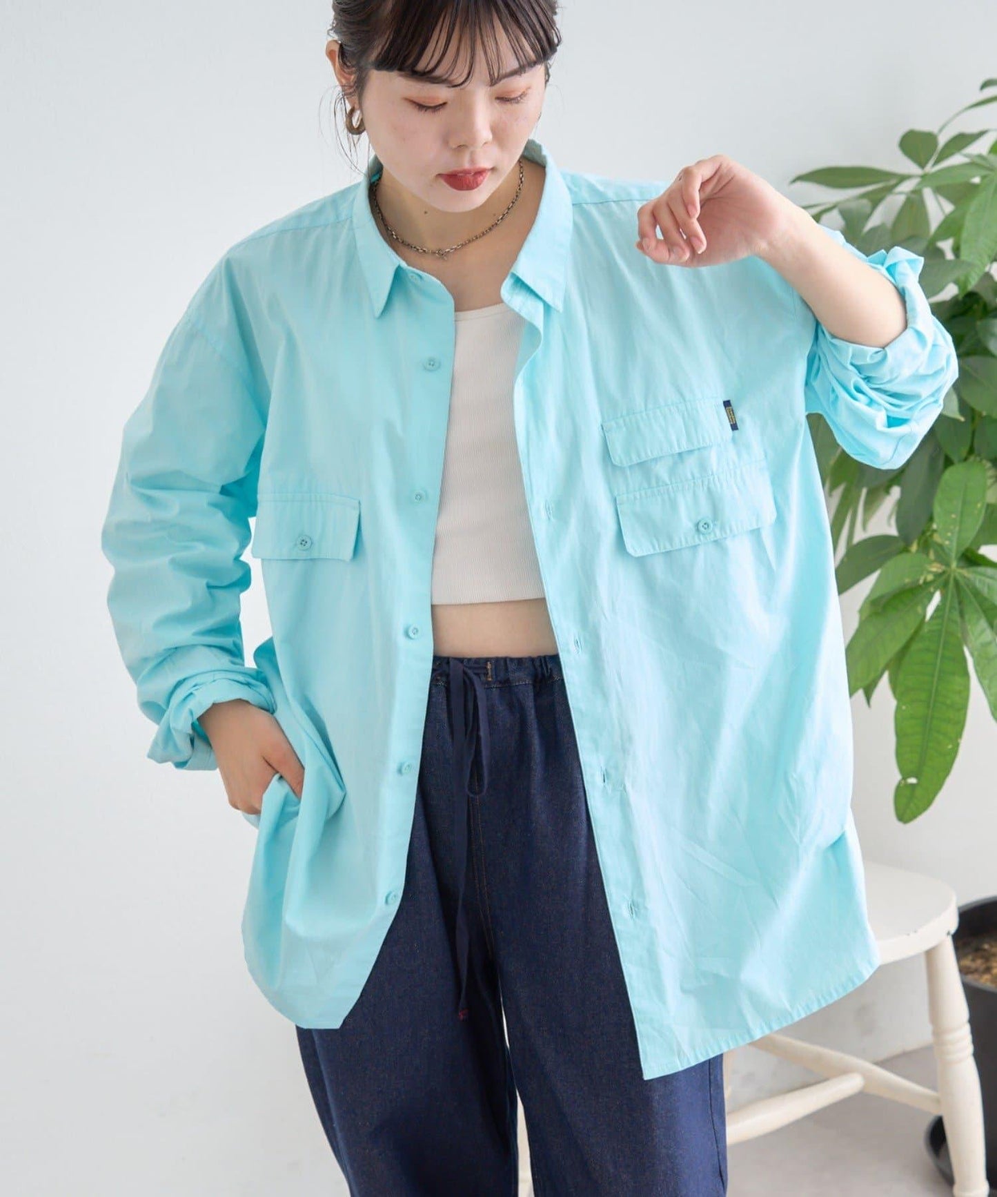 CIAOPANIC TYPY 戶外風長袖襯衫