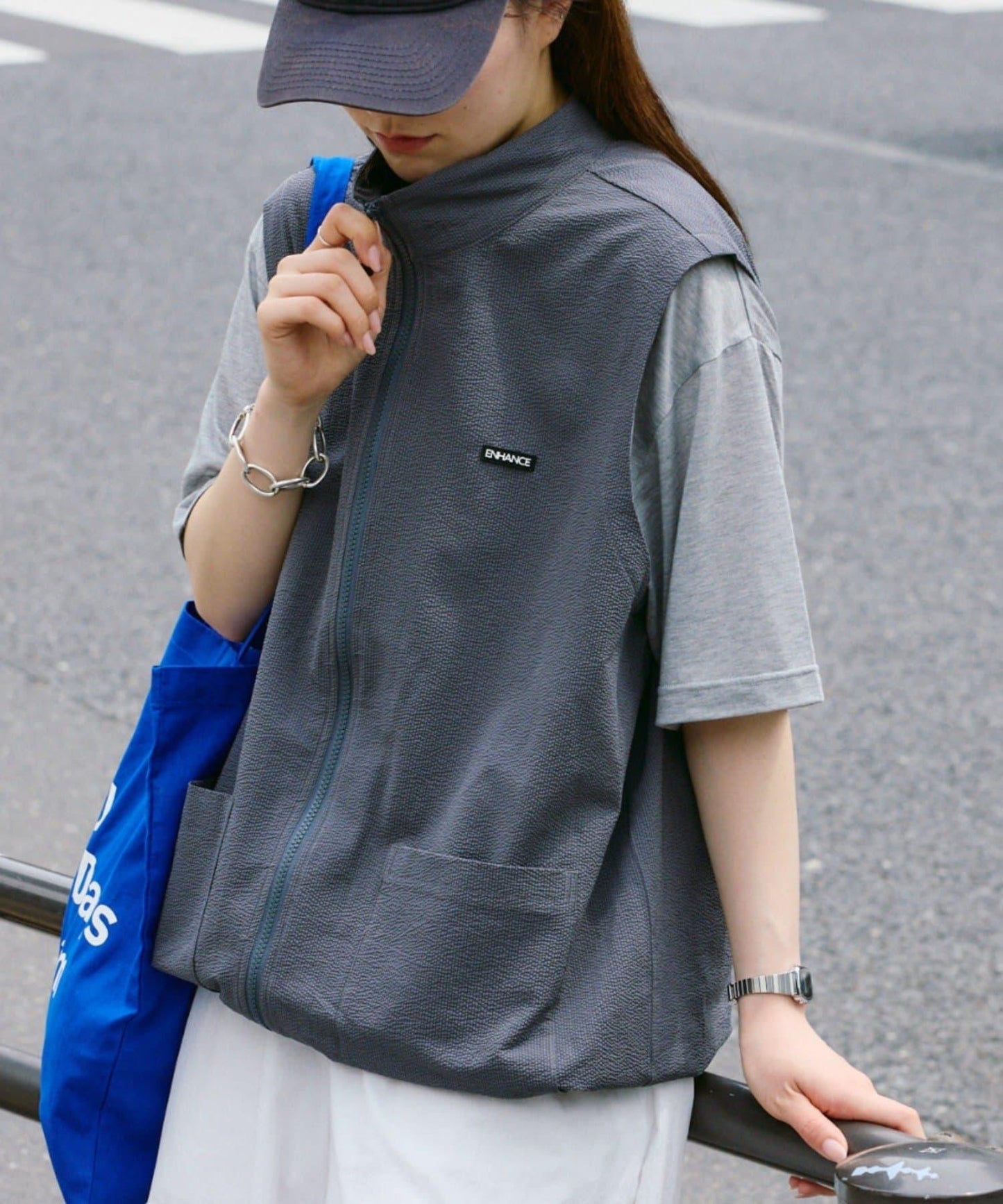 EPIX 泡泡紗拉鍊馬甲