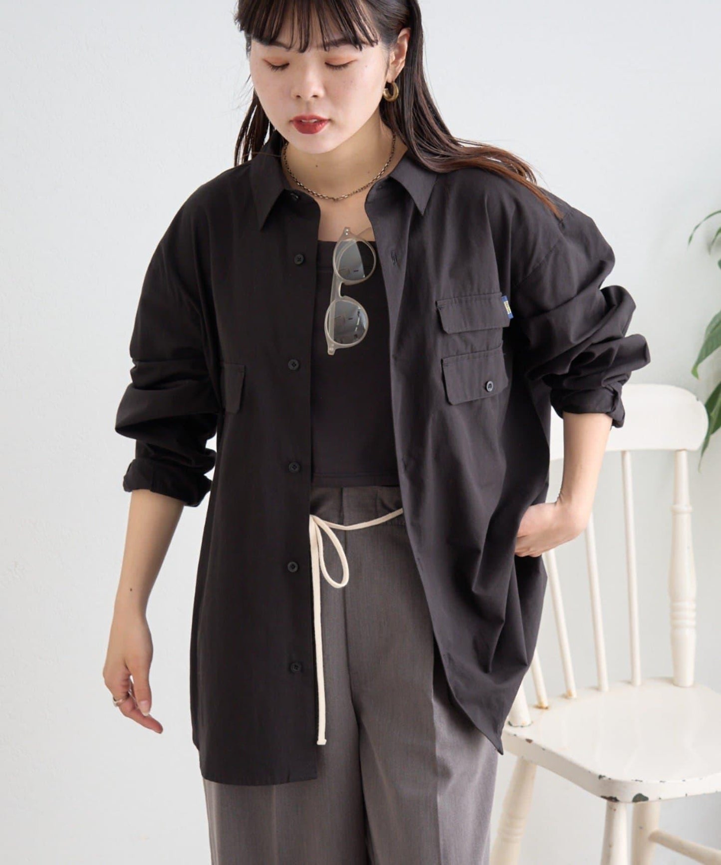 CIAOPANIC TYPY 戶外風長袖襯衫