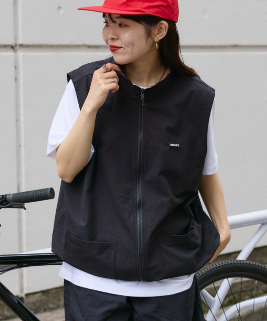 EPIX 泡泡紗拉鍊馬甲