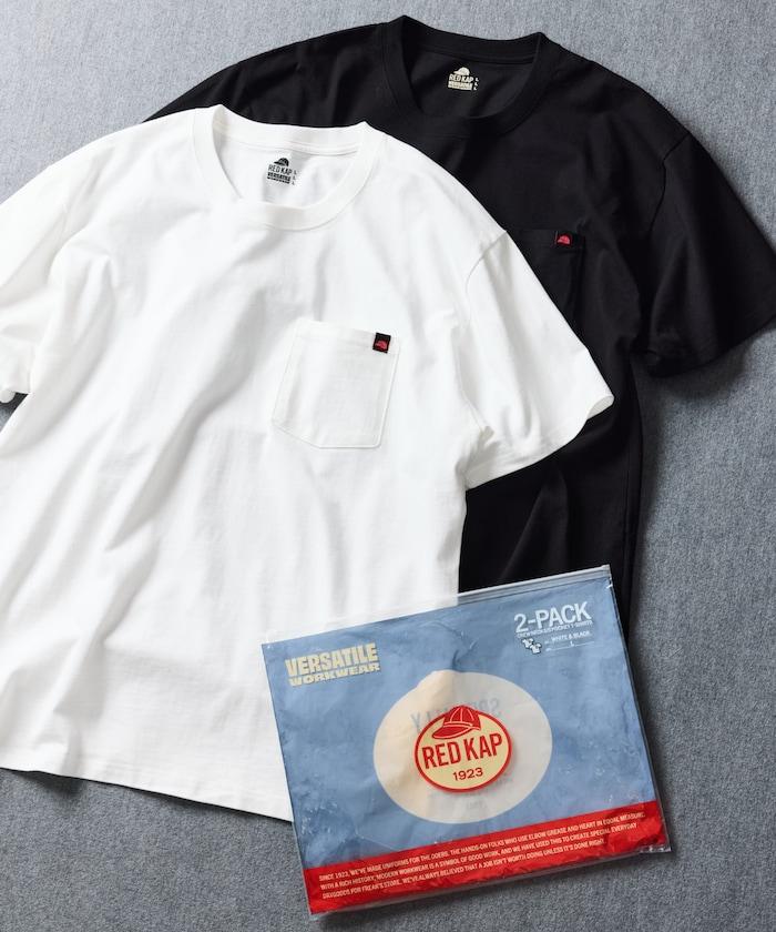 聯名款 2P 圓領 短袖 單點Logo 口袋Tee T恤 兩件套