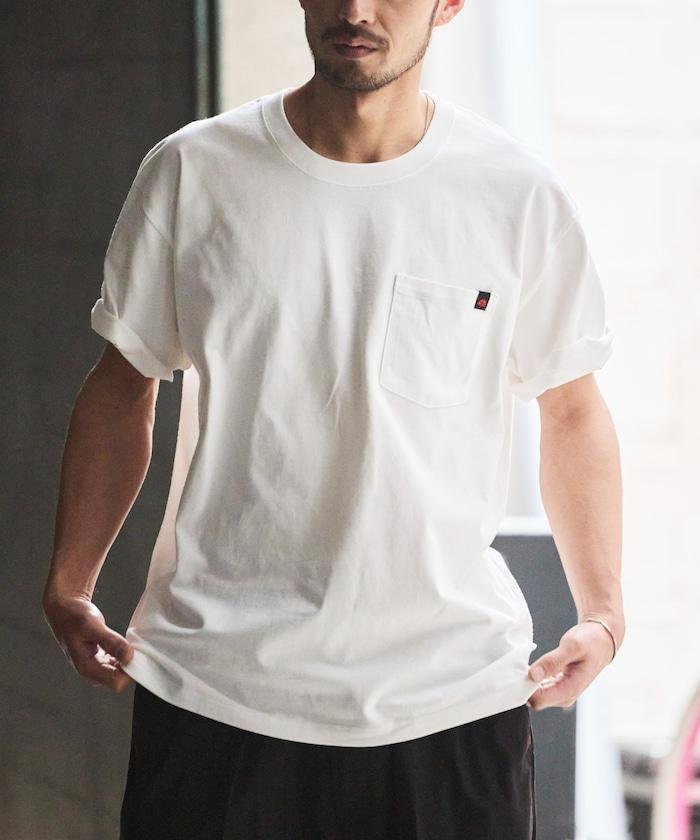 聯名款 2P 圓領 短袖 單點Logo 口袋Tee T恤 兩件套