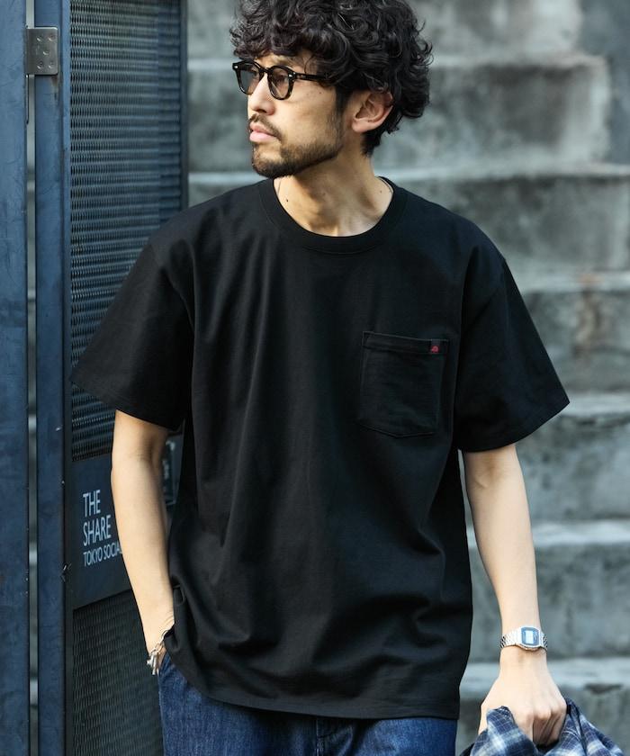 聯名款 2P 圓領 短袖 單點Logo 口袋Tee T恤 兩件套