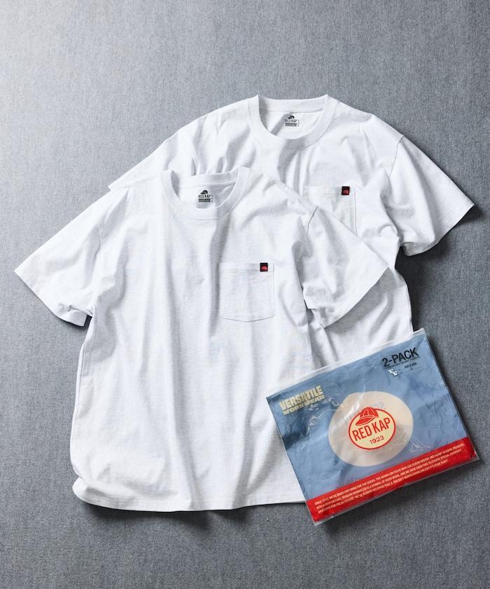 聯名款 2P 圓領 短袖 單點Logo 口袋Tee T恤 兩件套