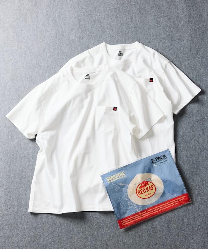 聯名款 2P 圓領 短袖 單點Logo 口袋Tee T恤 兩件套