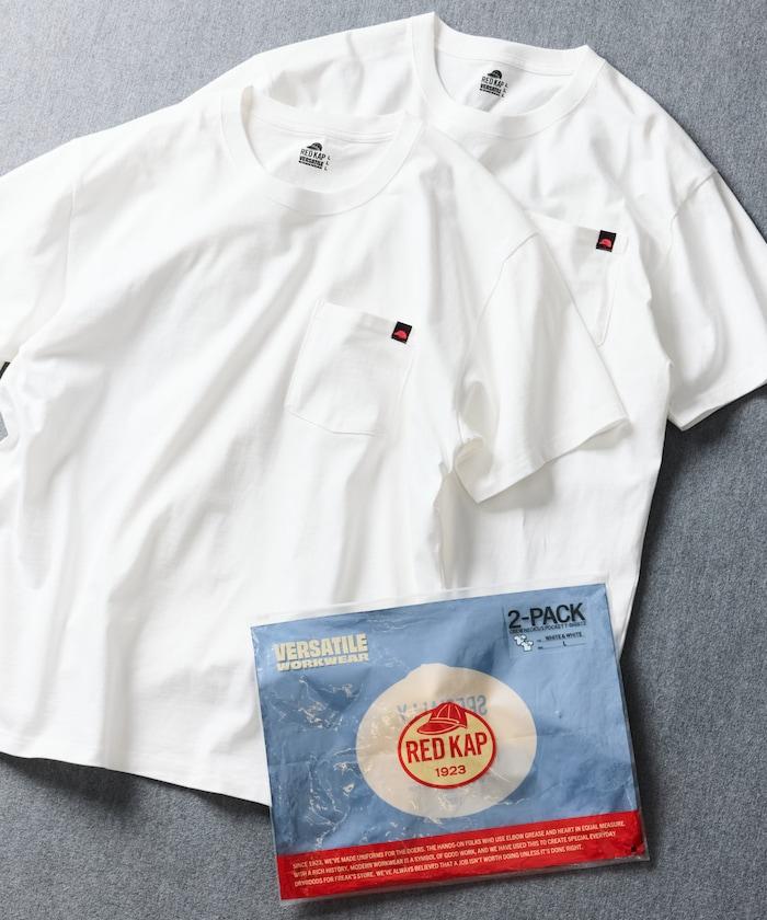 聯名款 2P 圓領 短袖 單點Logo 口袋Tee T恤 兩件套