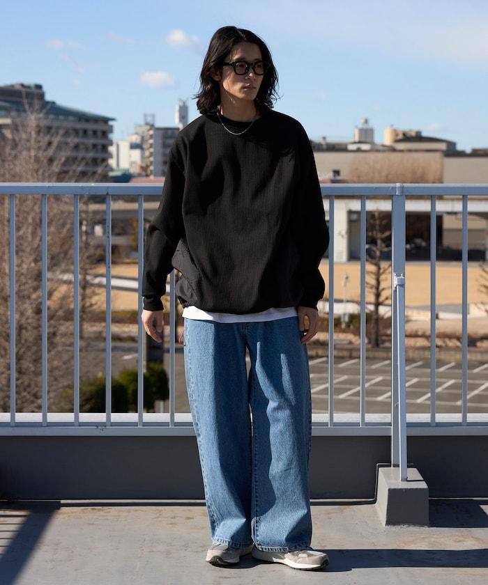 側袋 抽繩 科技保暖 圓領上衣