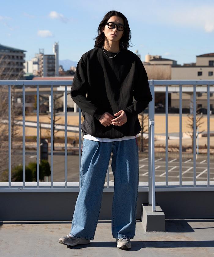 側袋 抽繩 科技保暖 圓領上衣