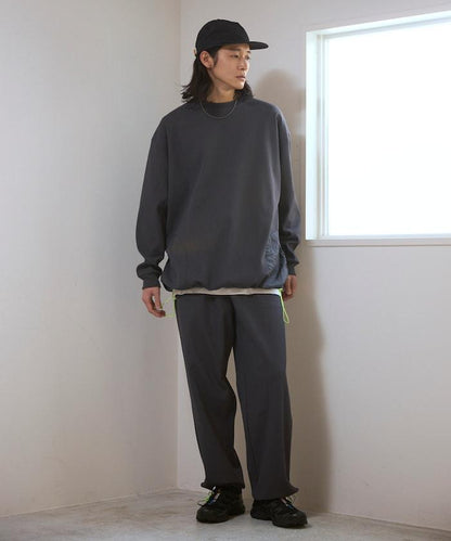 側袋 抽繩 科技保暖 圓領上衣