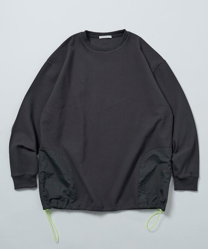 側袋 抽繩 科技保暖 圓領上衣