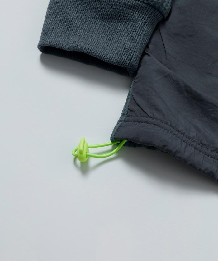 側袋 抽繩 科技保暖 圓領上衣