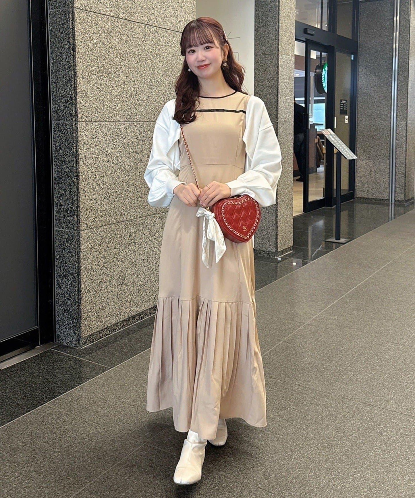 ayano企畫 小披肩套裝連衣裙