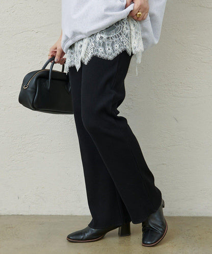 @noricorico102企畫 顯瘦效果 微喇 羅紋 褲子