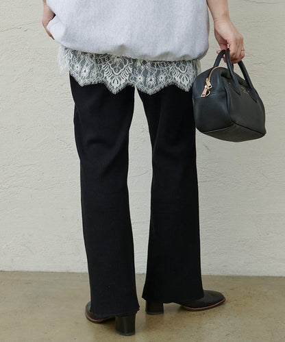 @noricorico102企畫 顯瘦效果 微喇 羅紋 褲子