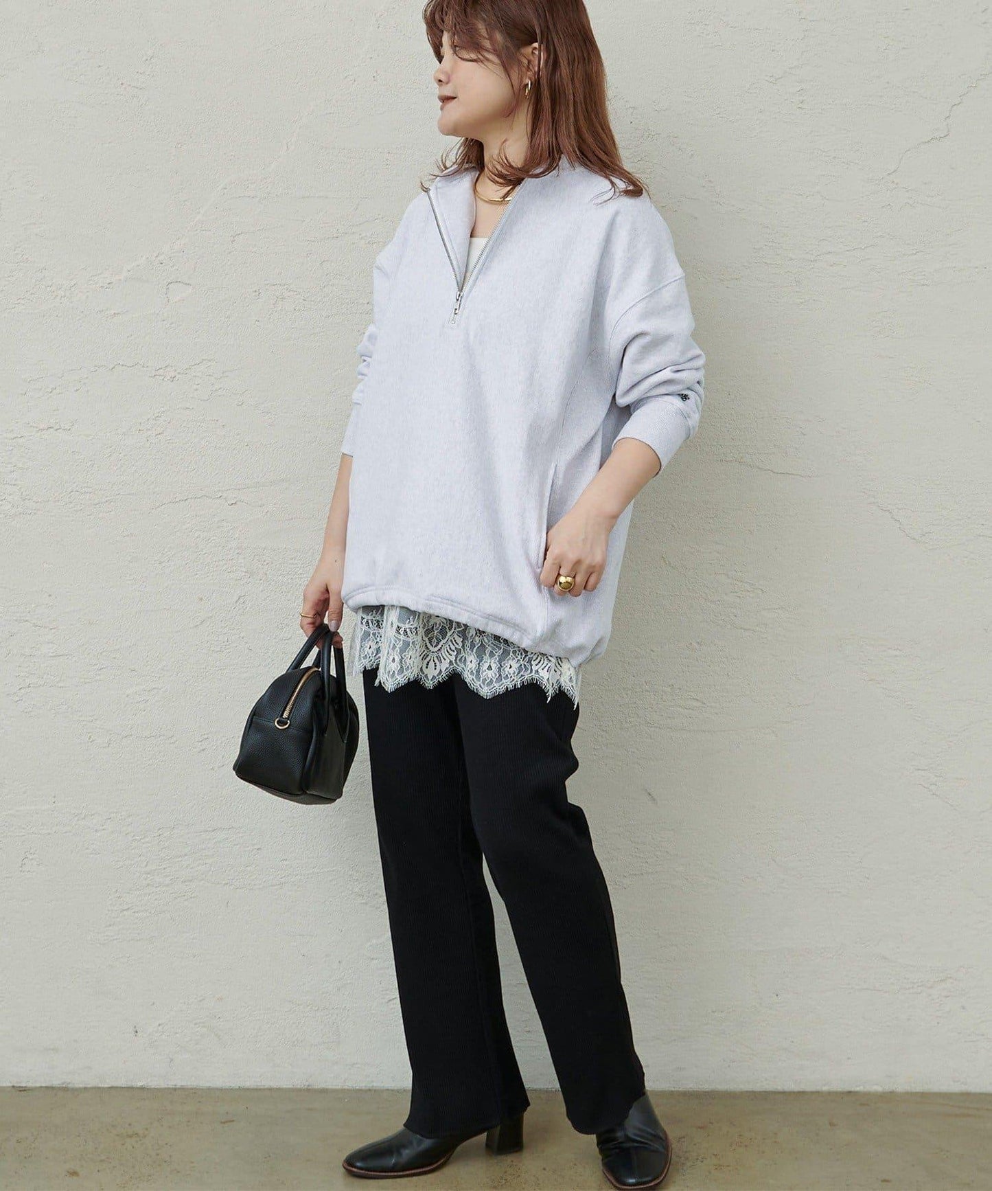 @noricorico102企畫 顯瘦效果 微喇 羅紋 褲子