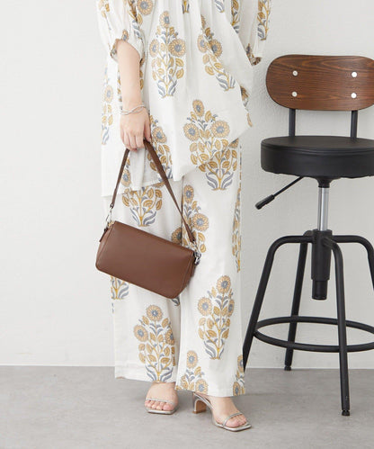 nane India Series 花卉圖案休閒長褲