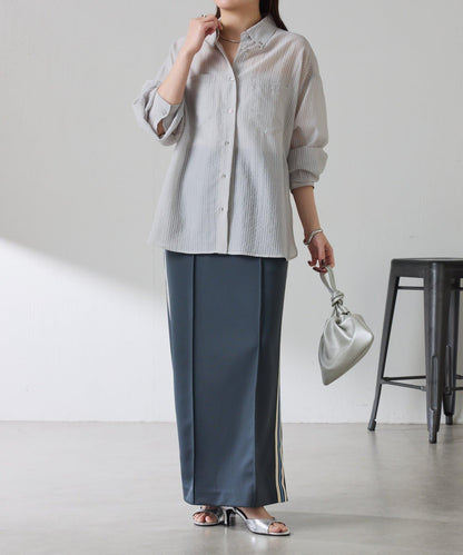 適合換季 透感條紋襯衫