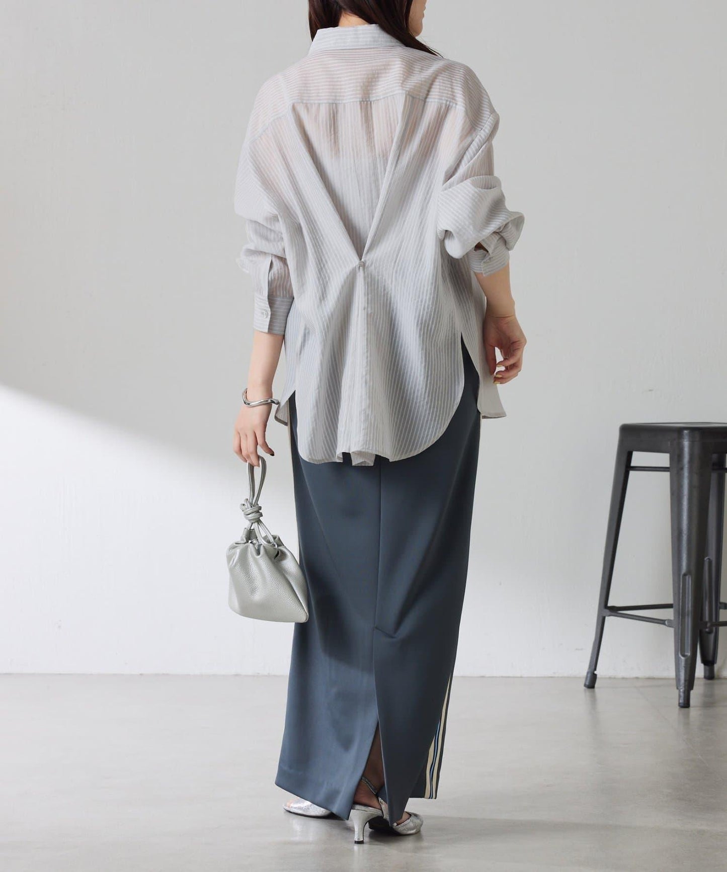 適合換季 透感條紋襯衫