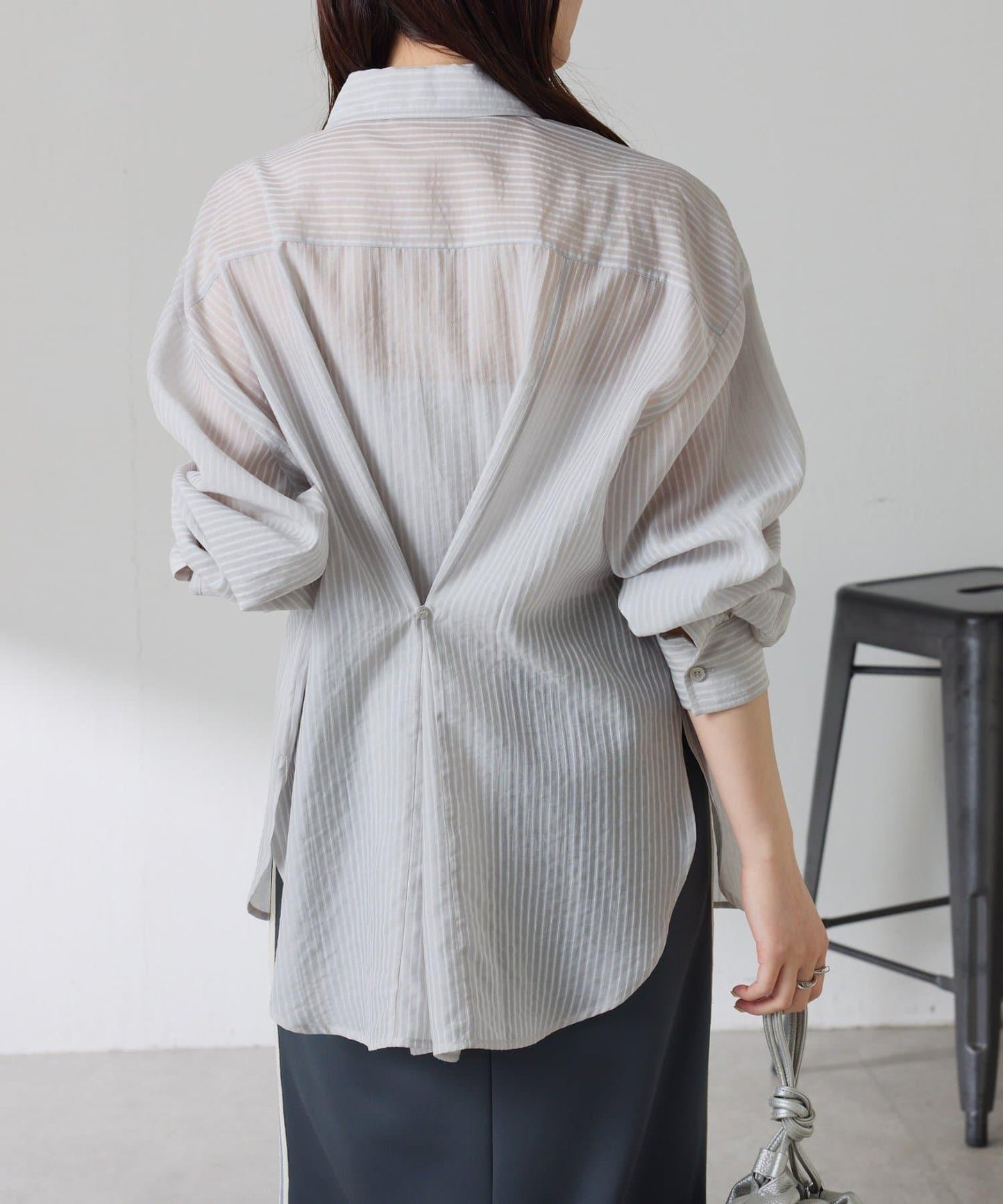 適合換季 透感條紋襯衫