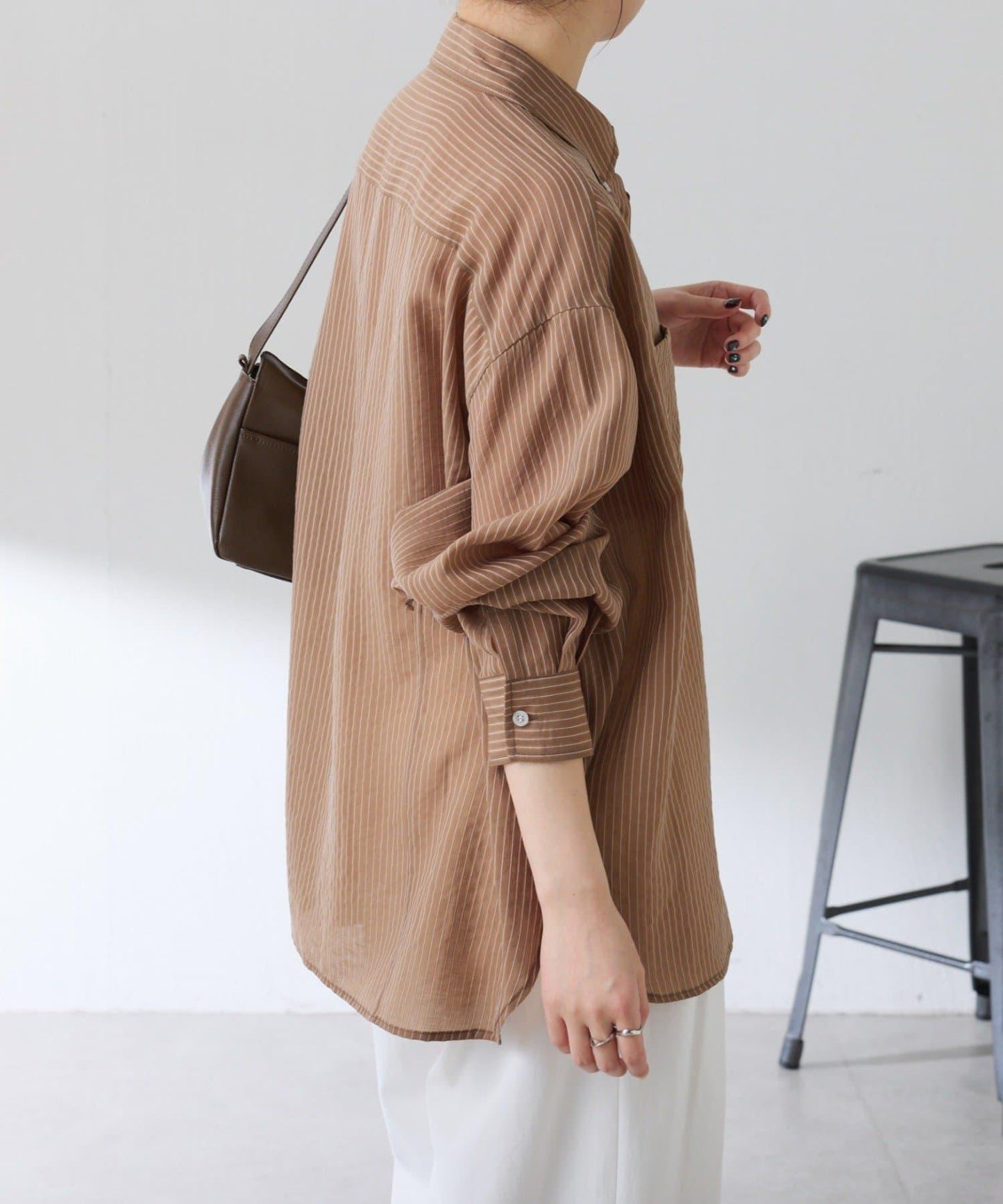 適合換季 透感條紋襯衫