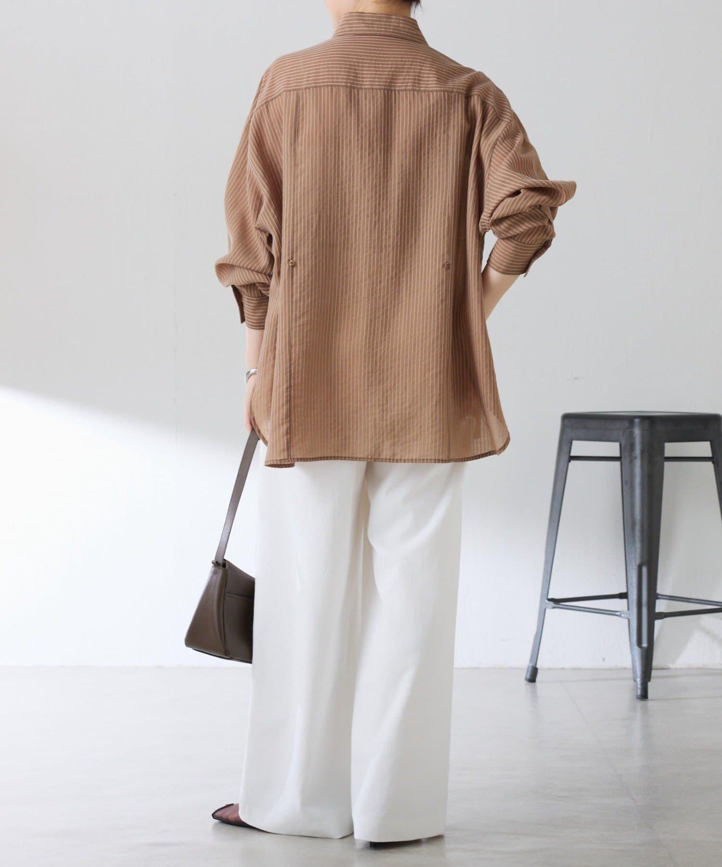 適合換季 透感條紋襯衫