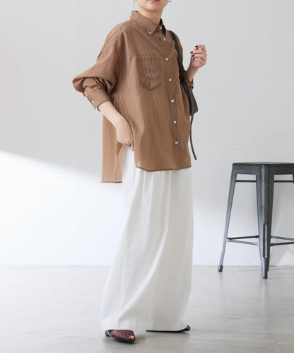 適合換季 透感條紋襯衫