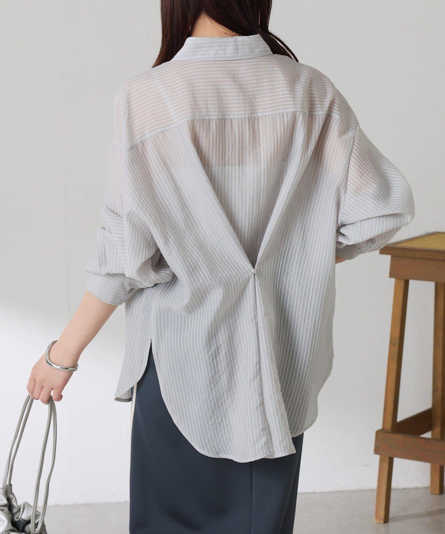 適合換季 透感條紋襯衫