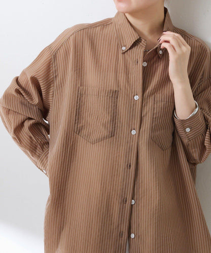 適合換季 透感條紋襯衫