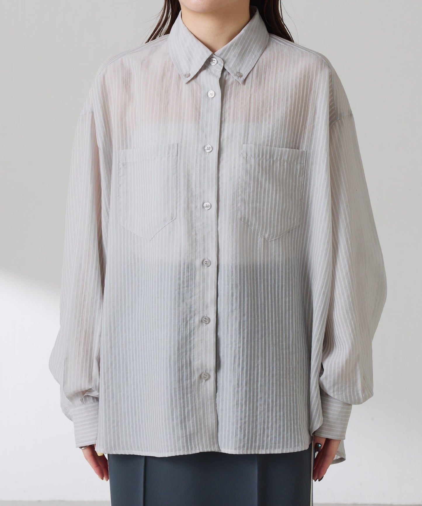 適合換季 透感條紋襯衫