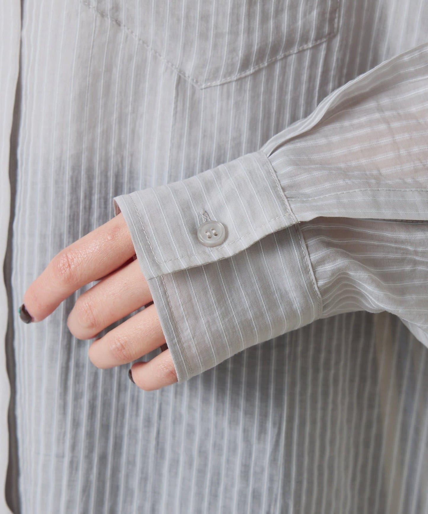 適合換季 透感條紋襯衫