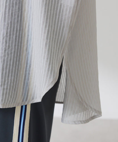 適合換季 透感條紋襯衫