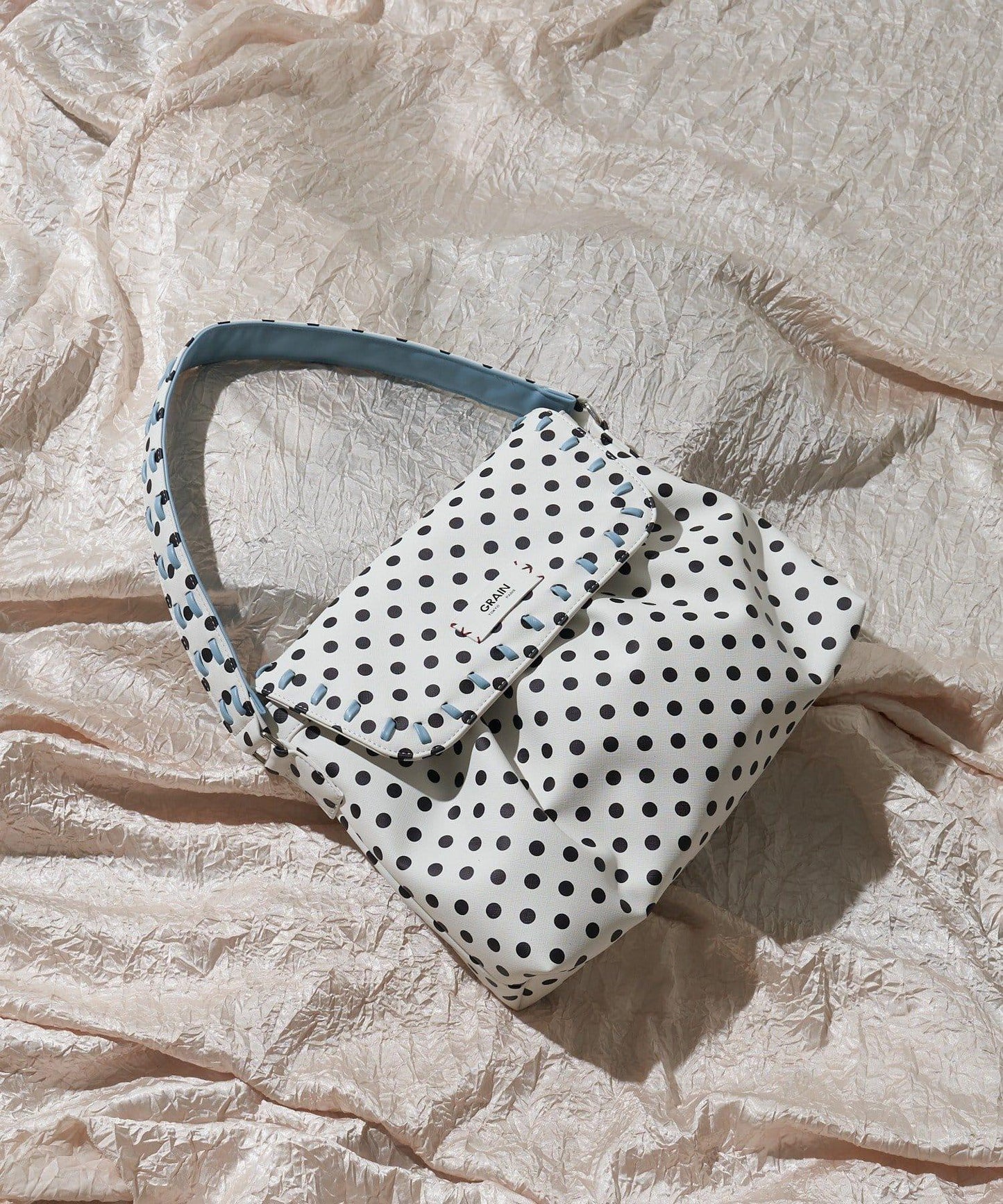 GRAIN 刺繡波點 波士頓包