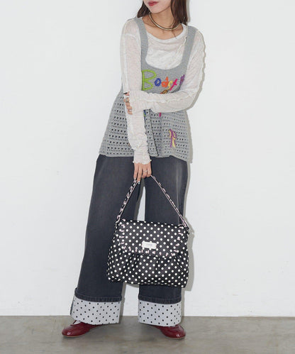 GRAIN 刺繡波點 波士頓包