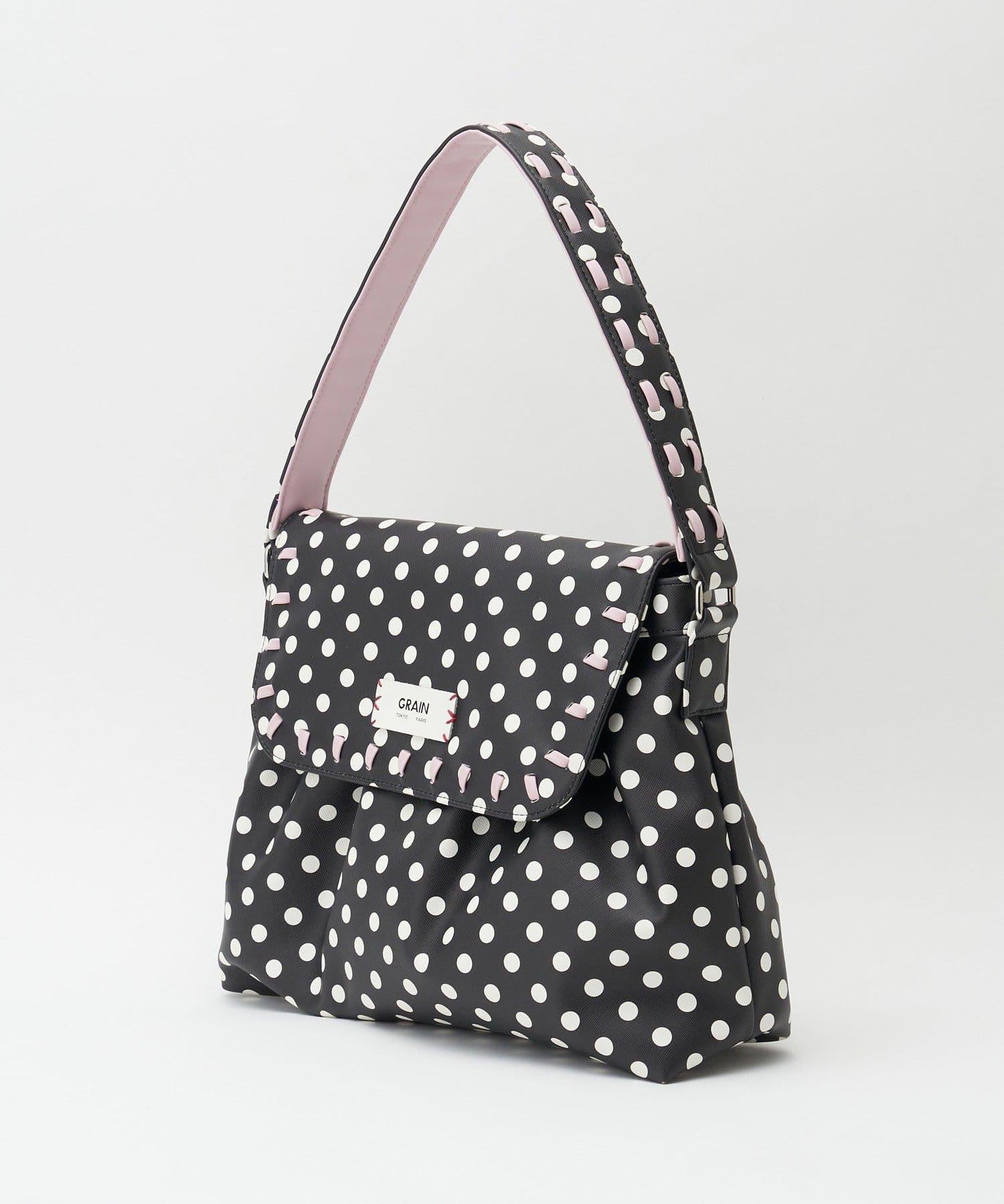 GRAIN 刺繡波點 波士頓包