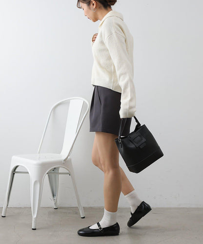 單褶設計 西裝面料 短款西裝短褲