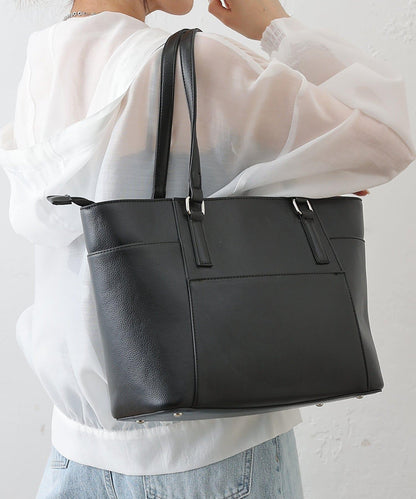 A4尺寸皺紋皮托特包