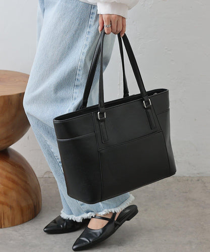 A4尺寸皺紋皮托特包