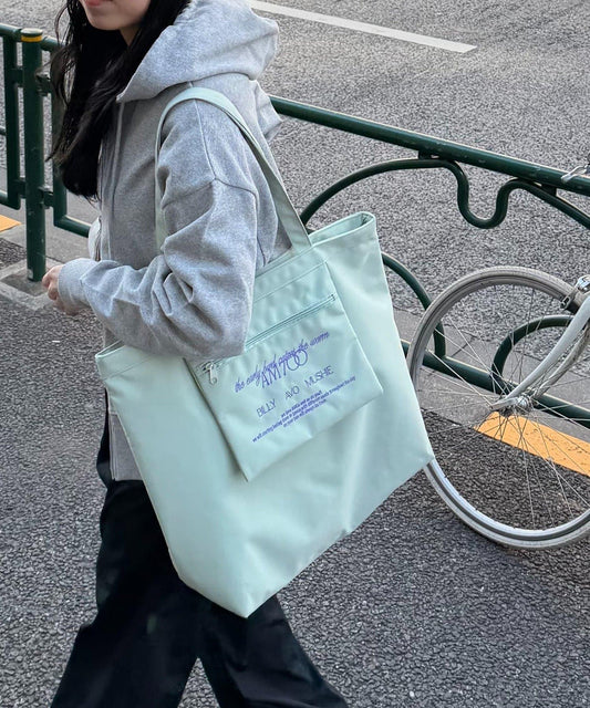 LEI企畫 防潑水外置口袋托特包