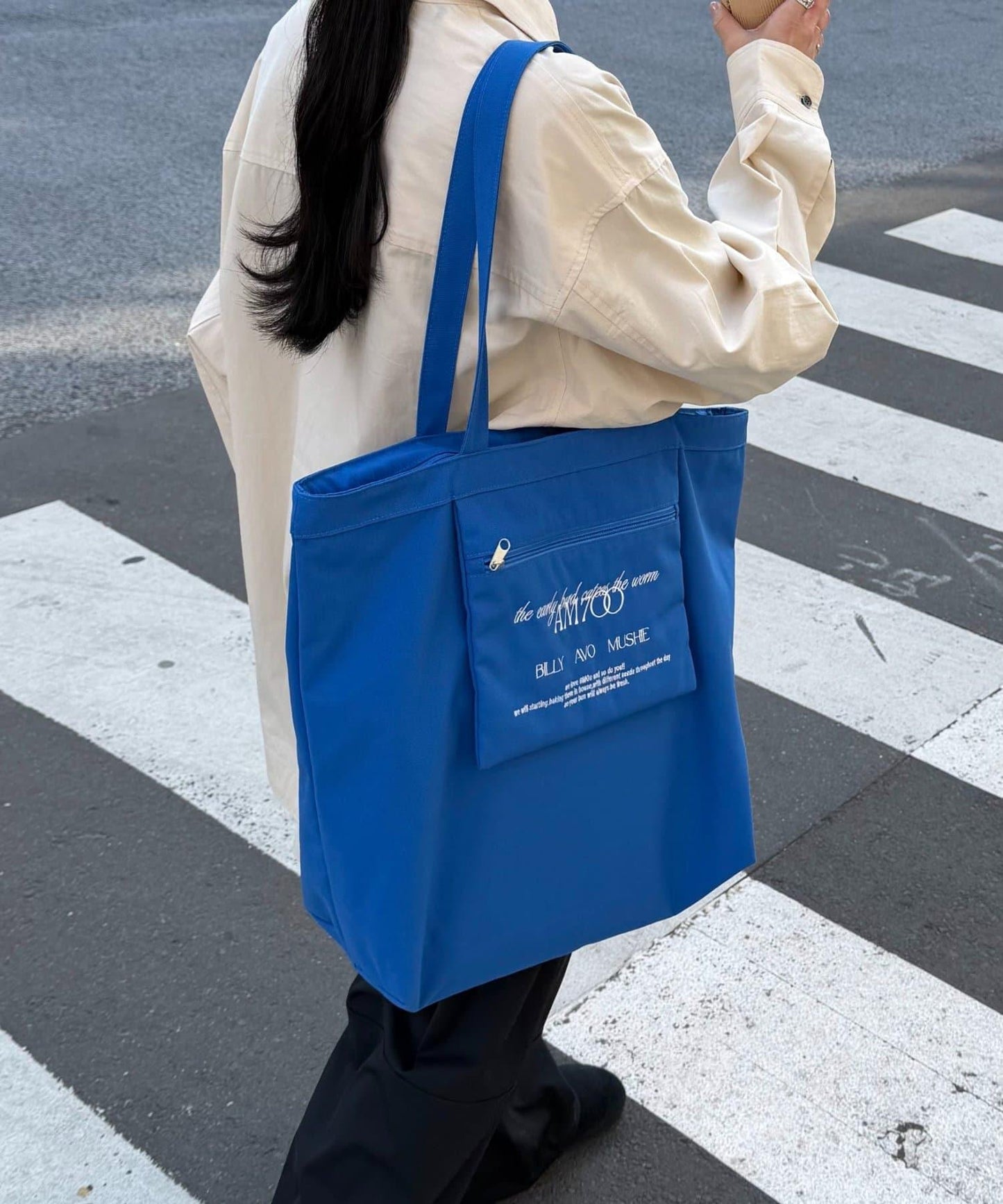 LEI企畫 防潑水外置口袋托特包