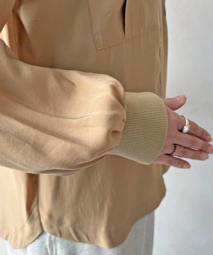 無領夾克風設計襯衫