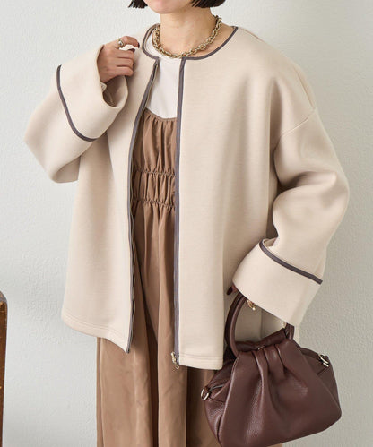 織帶裝飾 空氣層面料 夾克