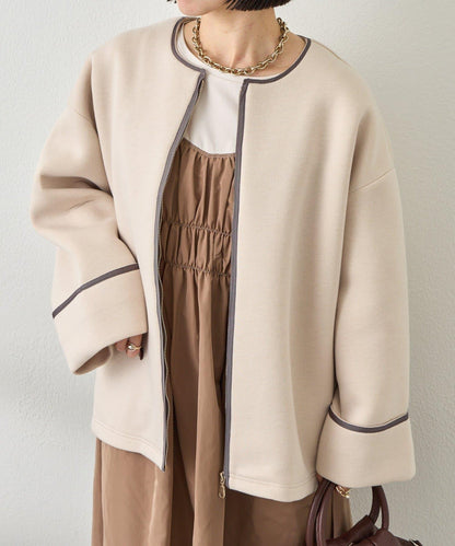 織帶裝飾 空氣層面料 夾克