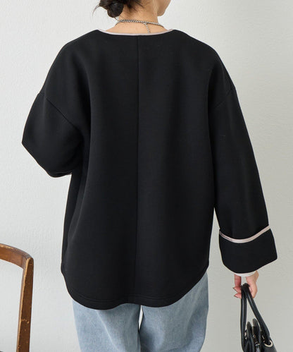 織帶裝飾 空氣層面料 夾克