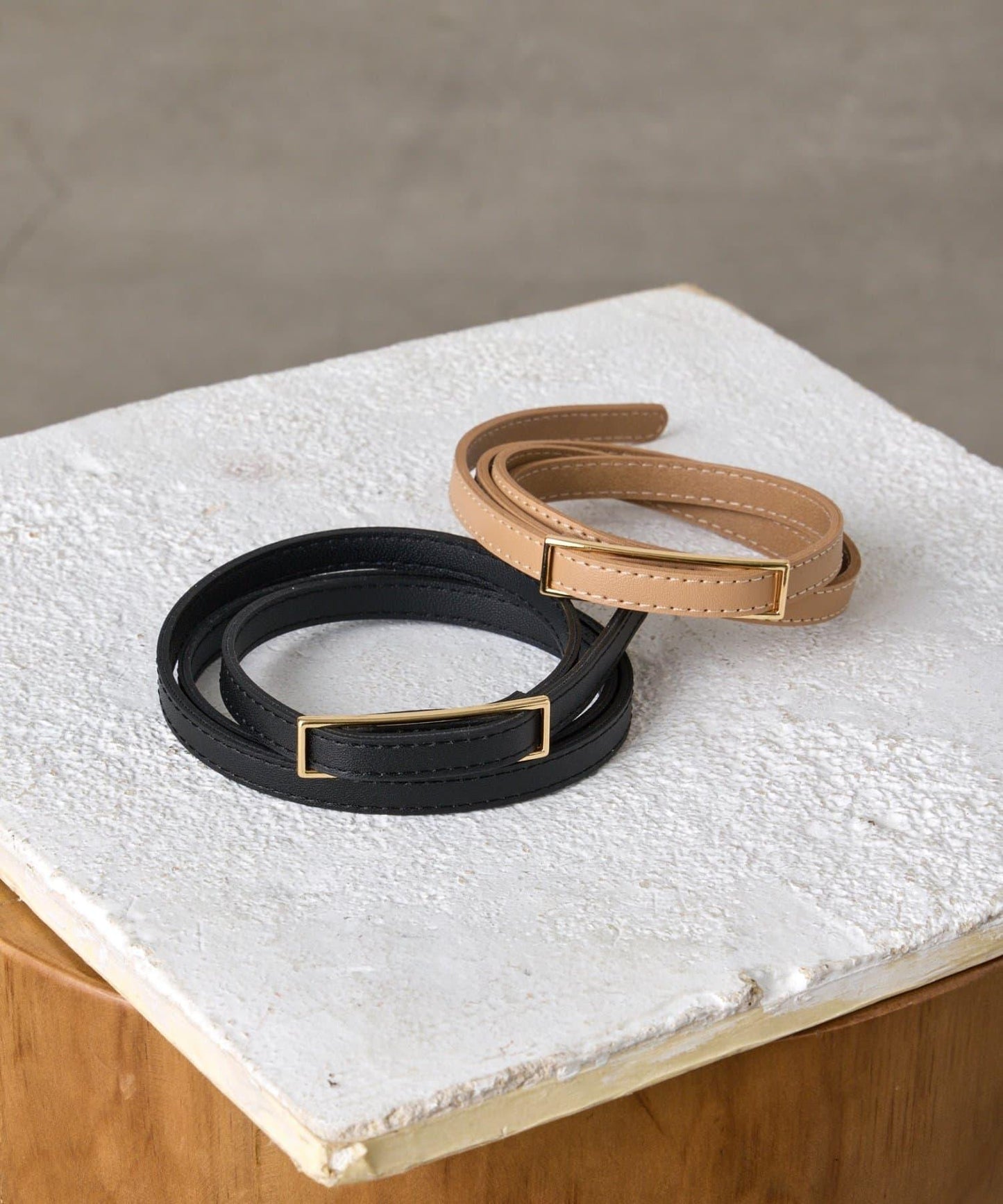 方形扣細版腰帶