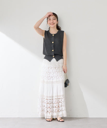 麻感棉前後兩穿單羅紋馬甲