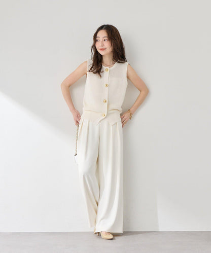 麻感棉前後兩穿單羅紋馬甲